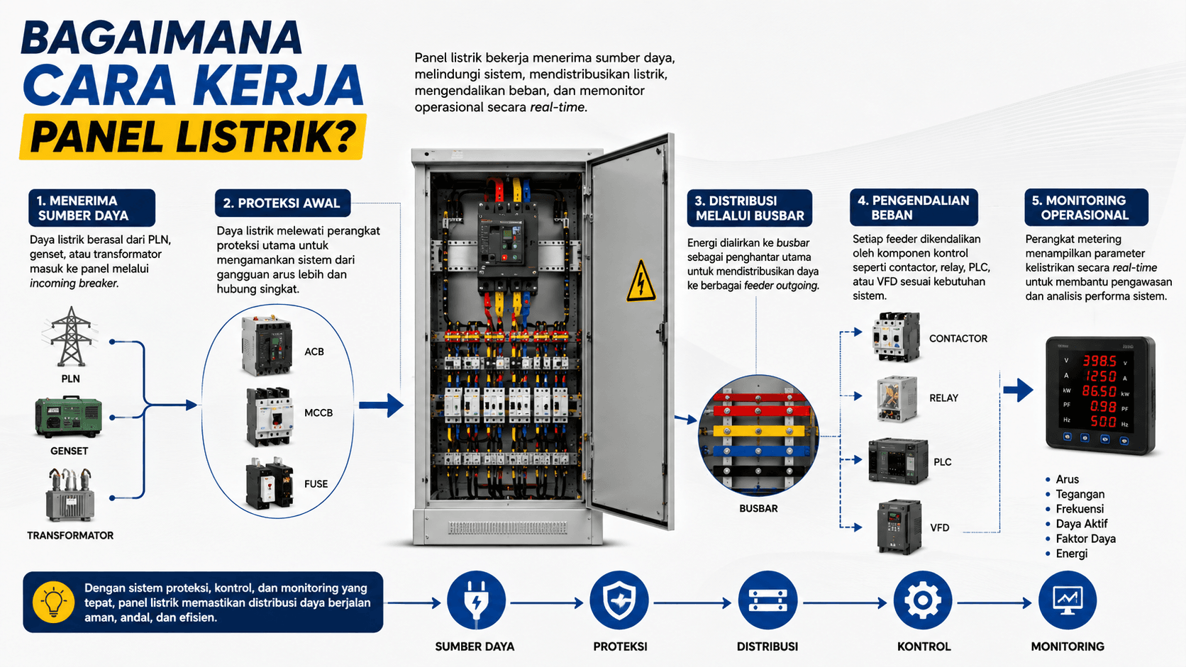 Bagaimana Cara Kerja Panel Listrik
