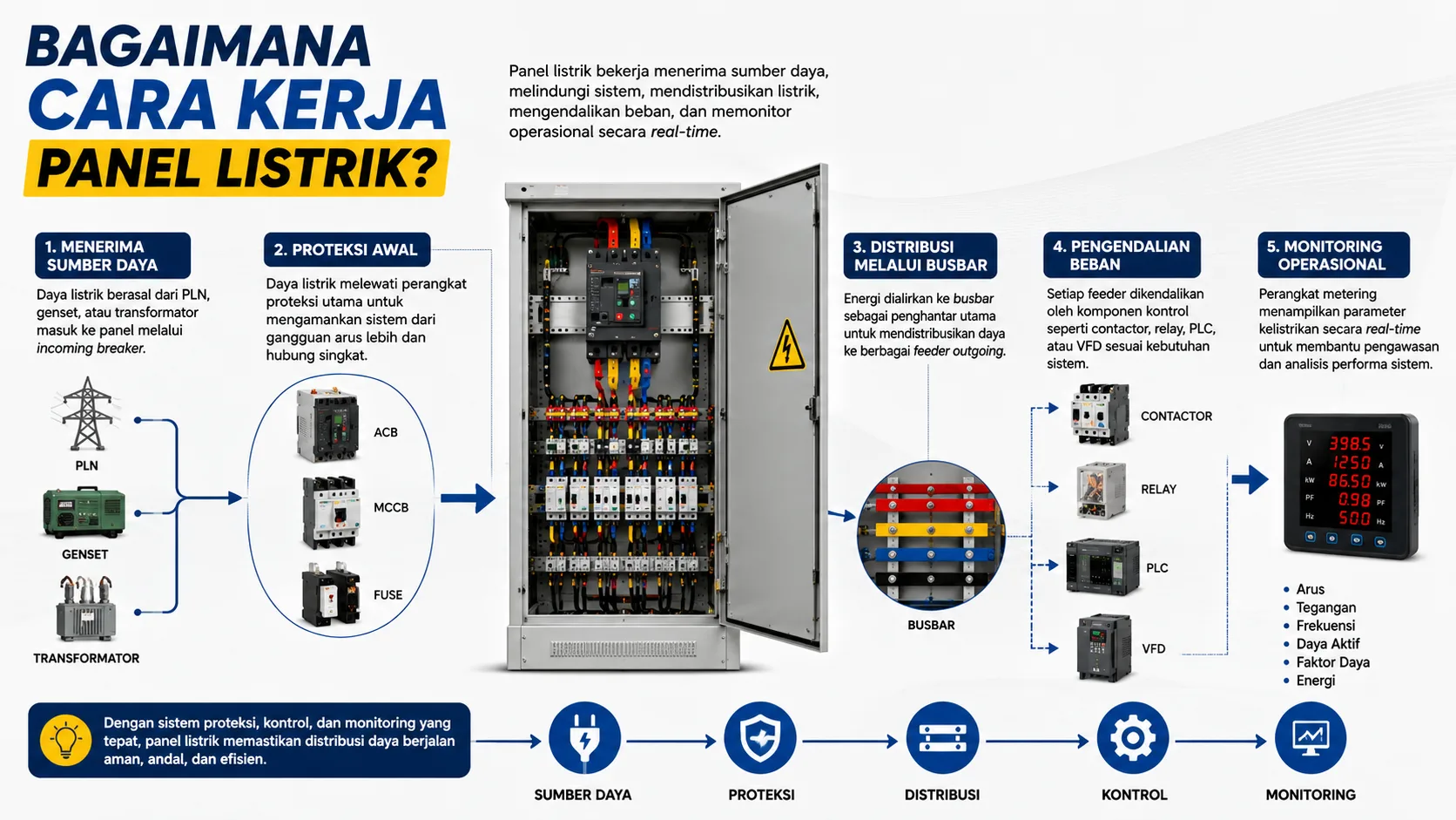 Bagaimana Cara Kerja Panel Listrik