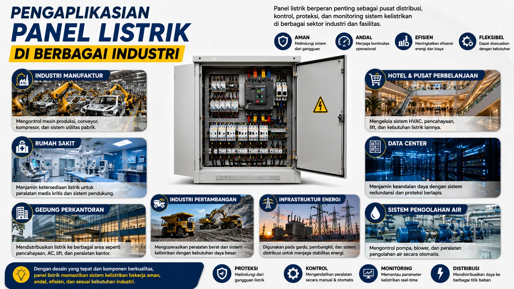 Pengaplikasian Panel Listrik di Berbagai Industri