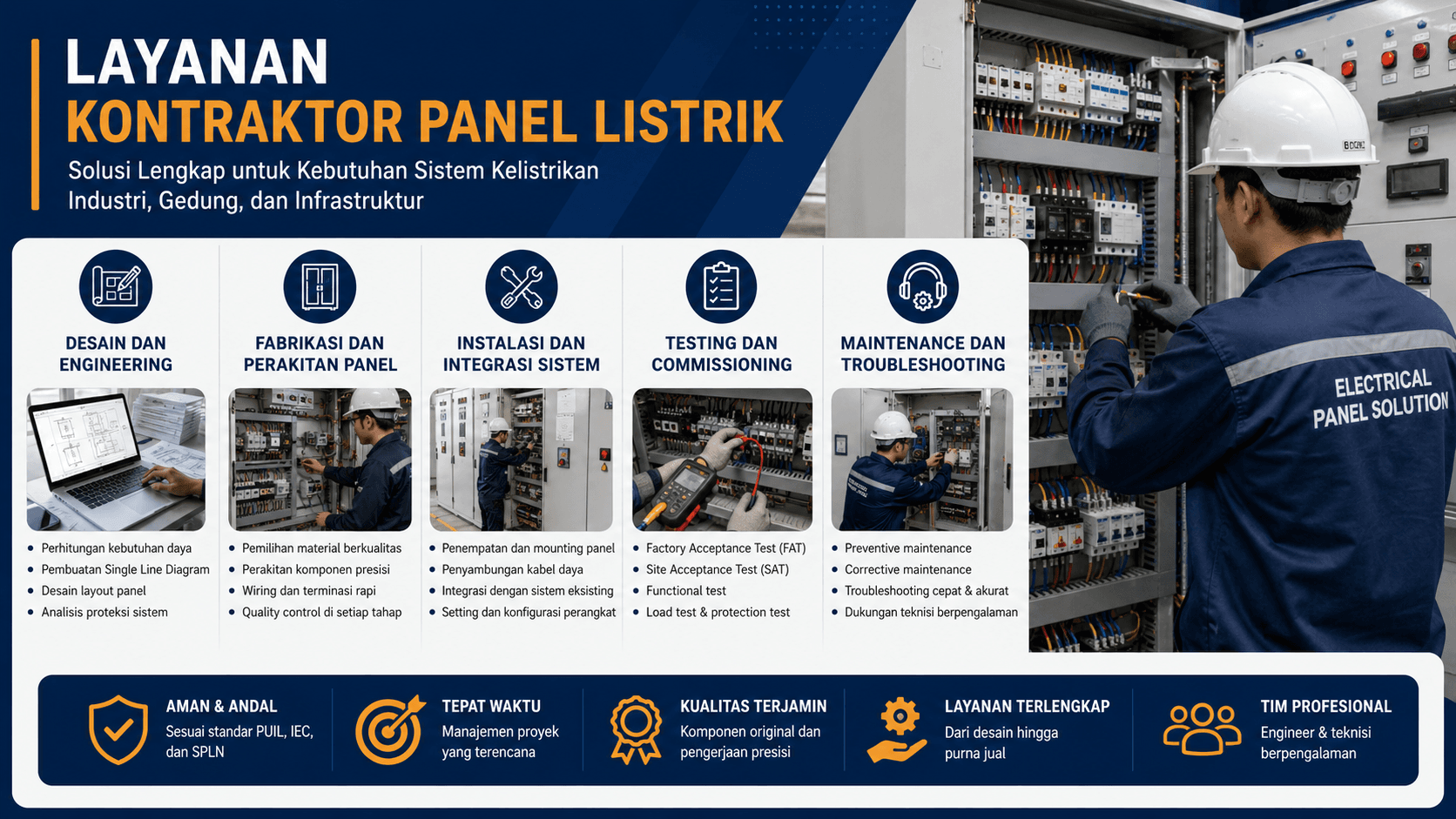 layanan kontraktor panel listrik