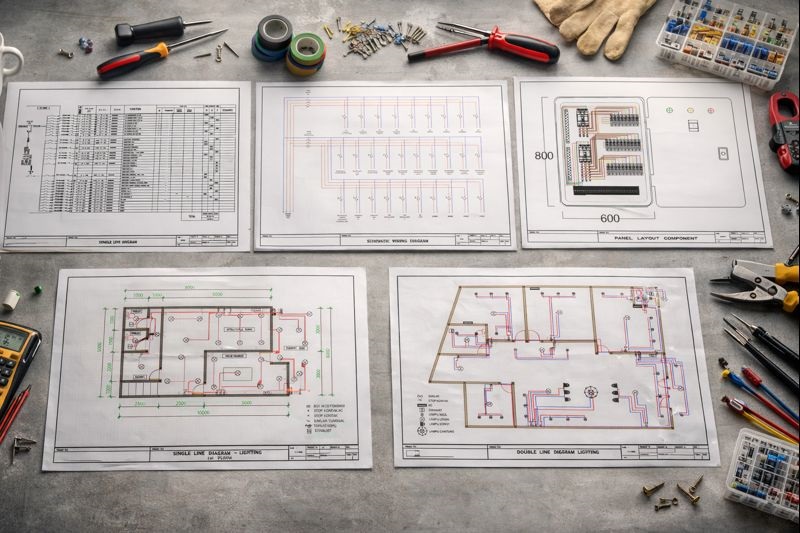 wiring diagram ats amf genset