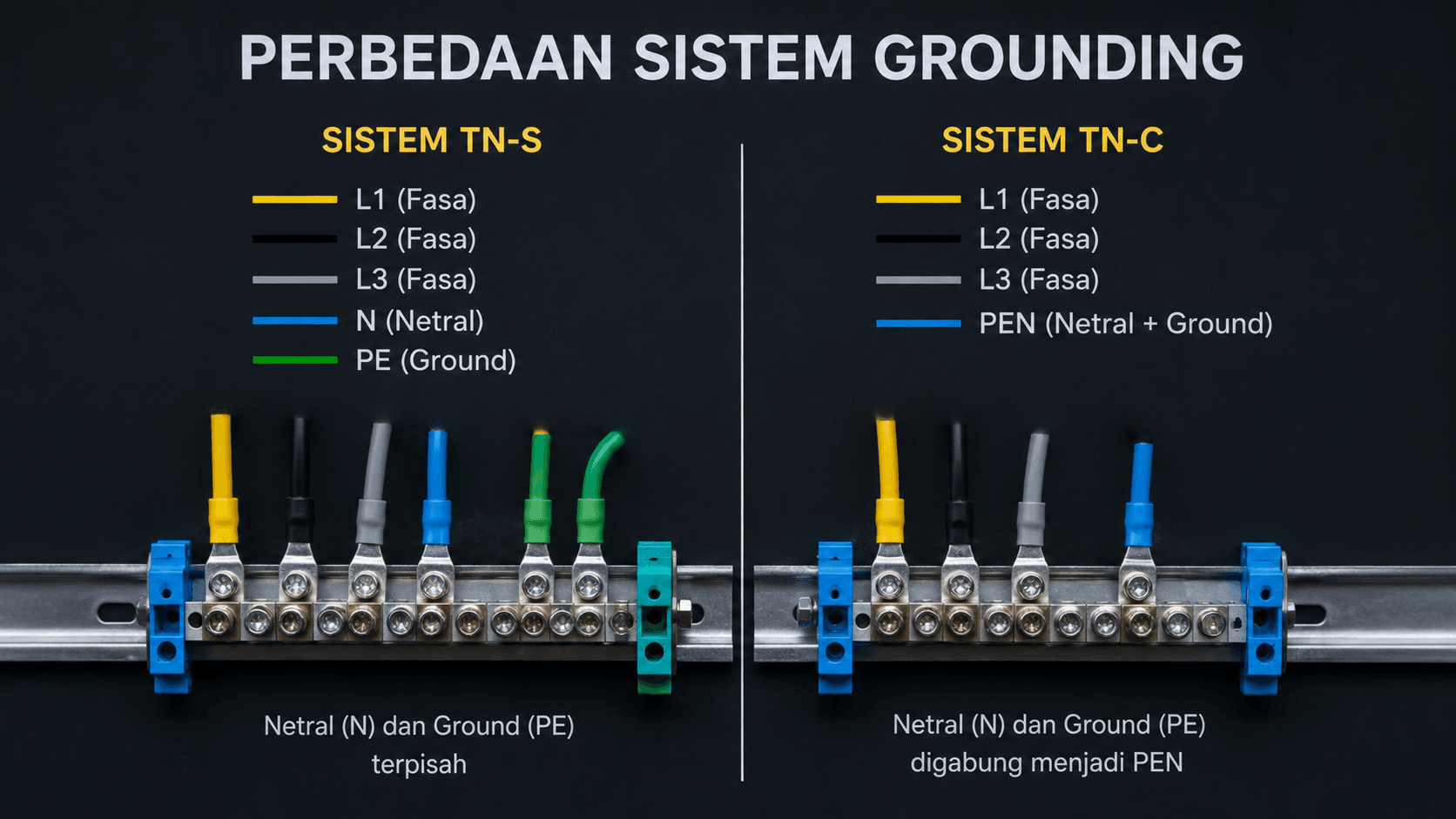 Perbedaan Sistem Grounding TN-S dan TN-C: Panduan Lengkap agar Instalasi Lebih Aman