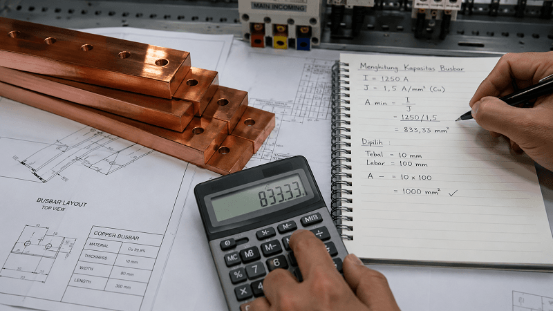 Cara Tepat Menghitung Kapasitas Busbar Tembaga agar Panel Listrik Lebih Optimal
