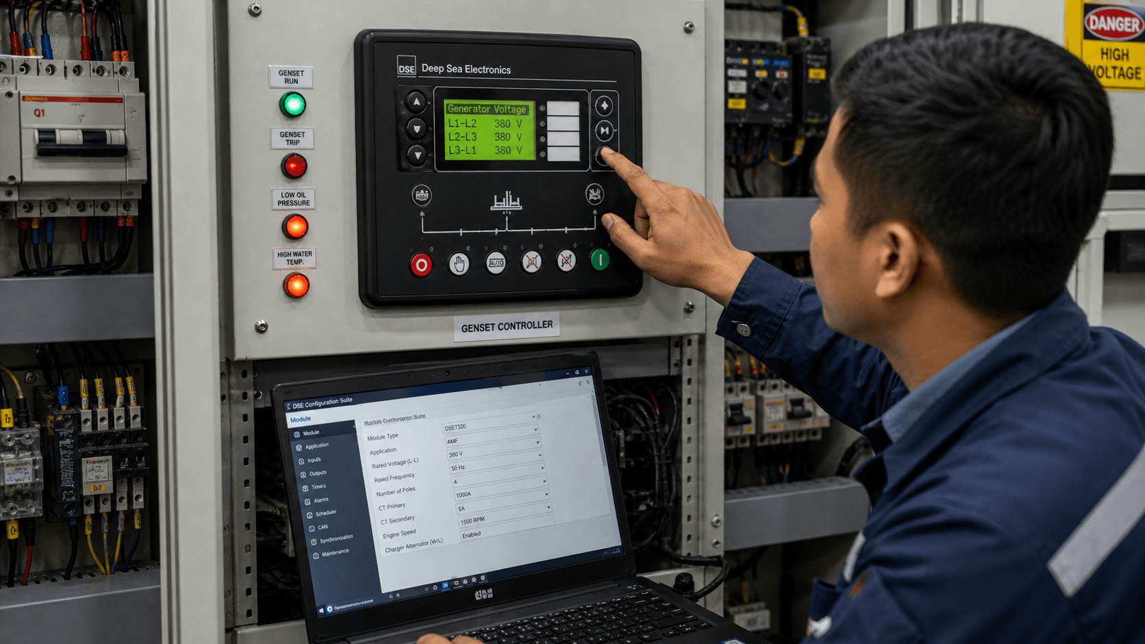 Upgrade Performa Genset dengan Cara Setting Modul Deep Sea Panel Genset yang Akurat