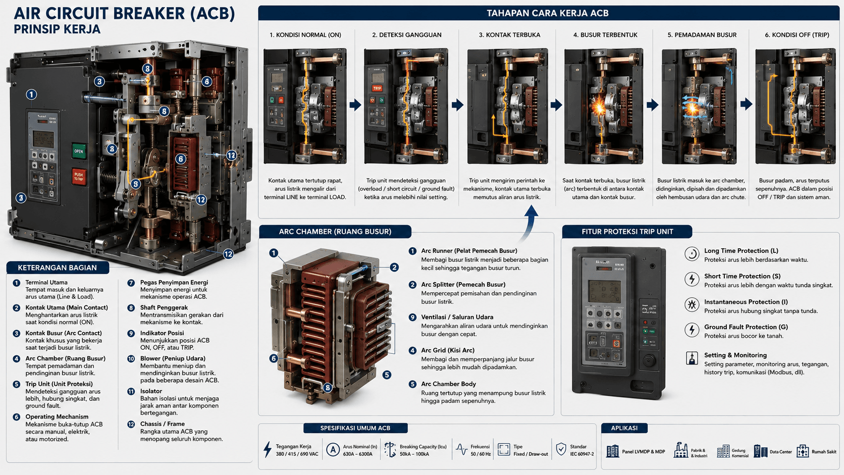 Cara Kerja Air Circuit Breaker