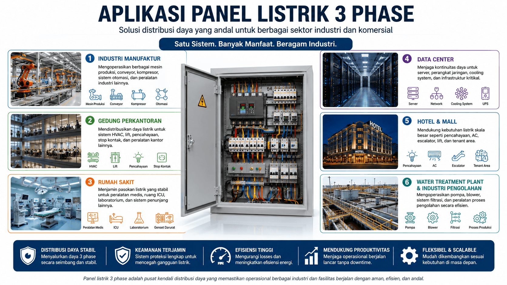 aplikasi panel listrik 3 phase