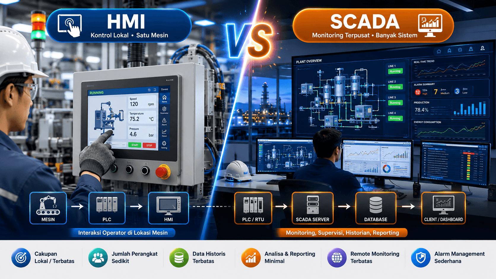 HMI vs SCADA: Apa Perbedaannya ?