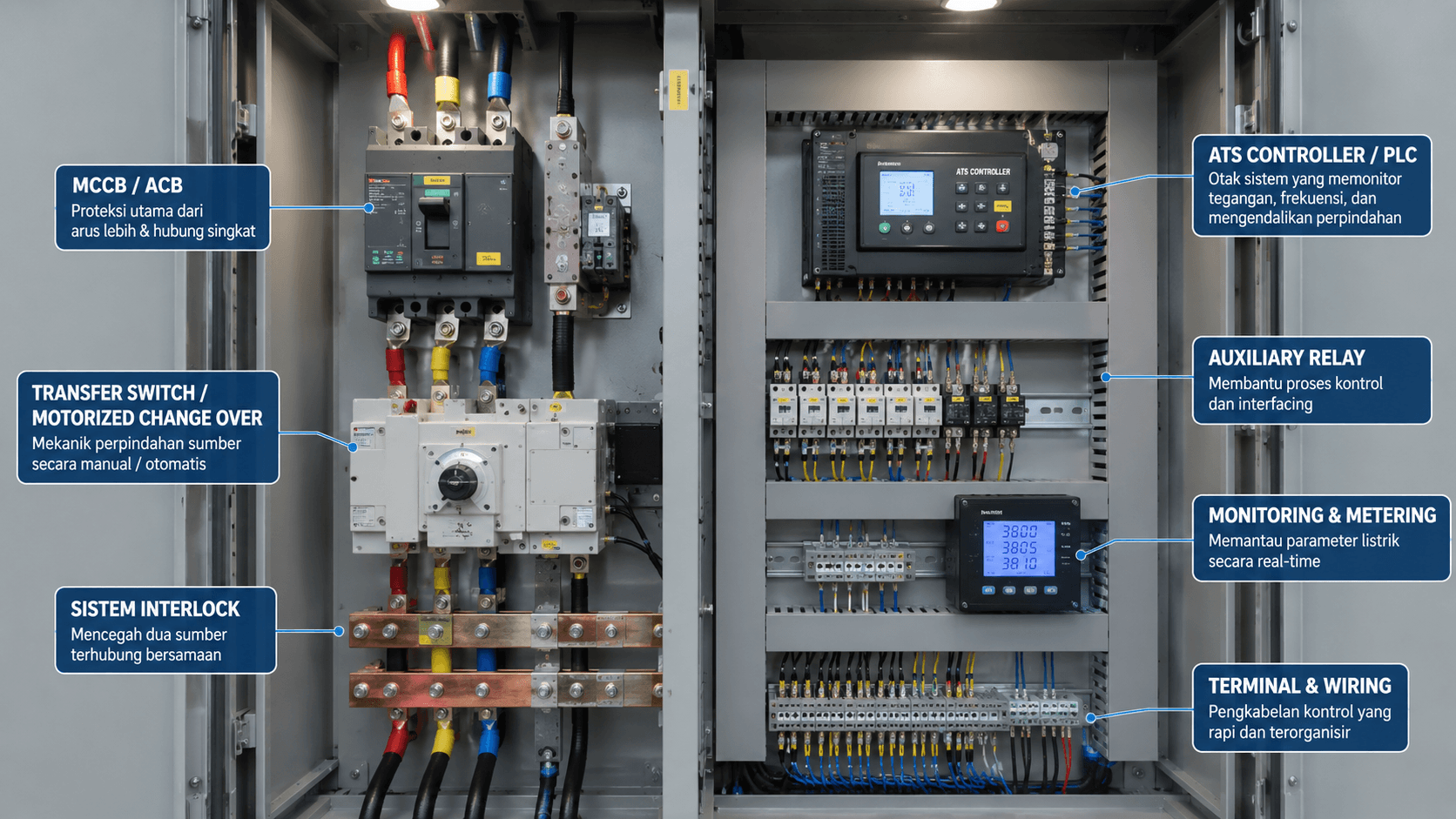 Komponen Utama Panel Transfer Beban