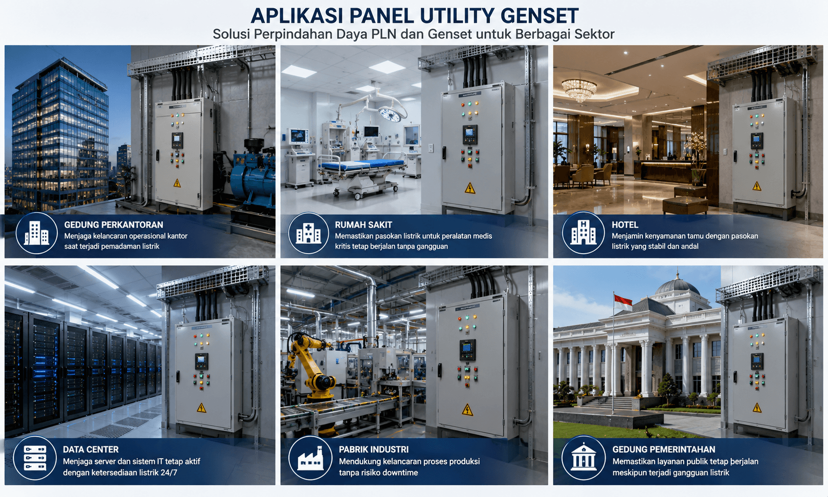 Aplikasi Panel Utility Genset