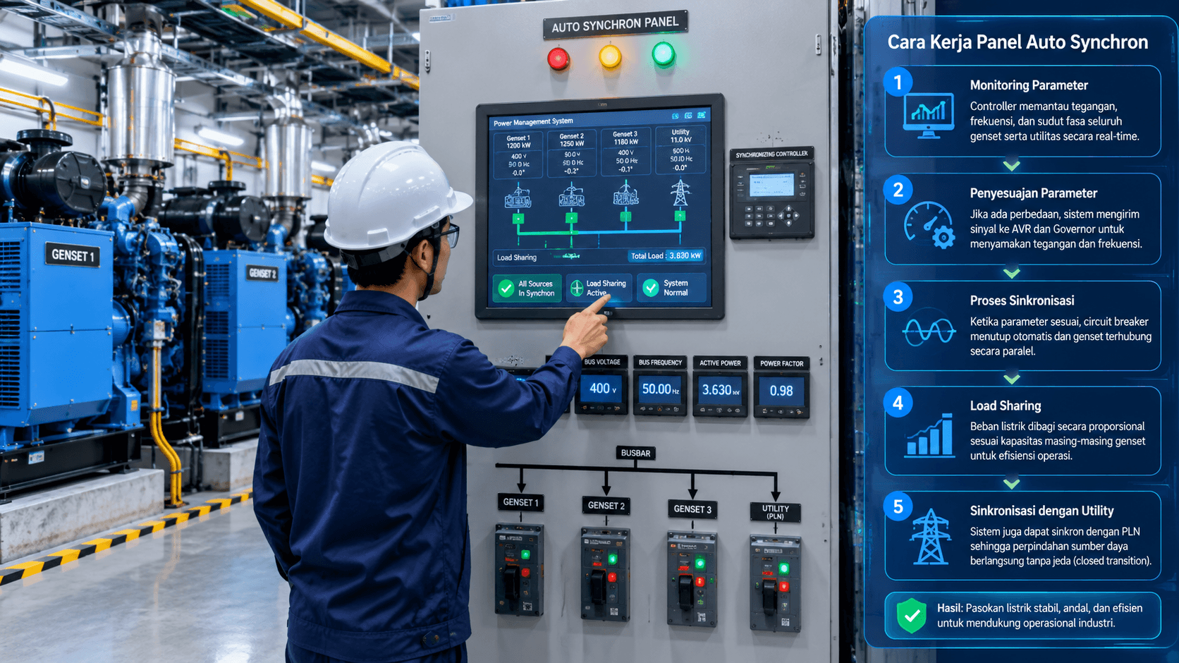 Cara Kerja Panel Auto Synchron