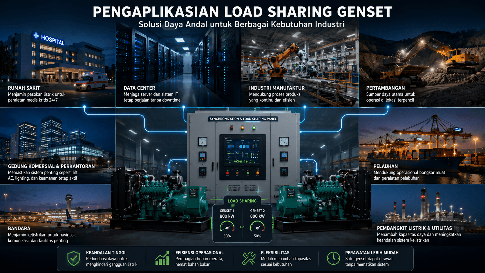 Pengaplikasian Load Sharing Genset