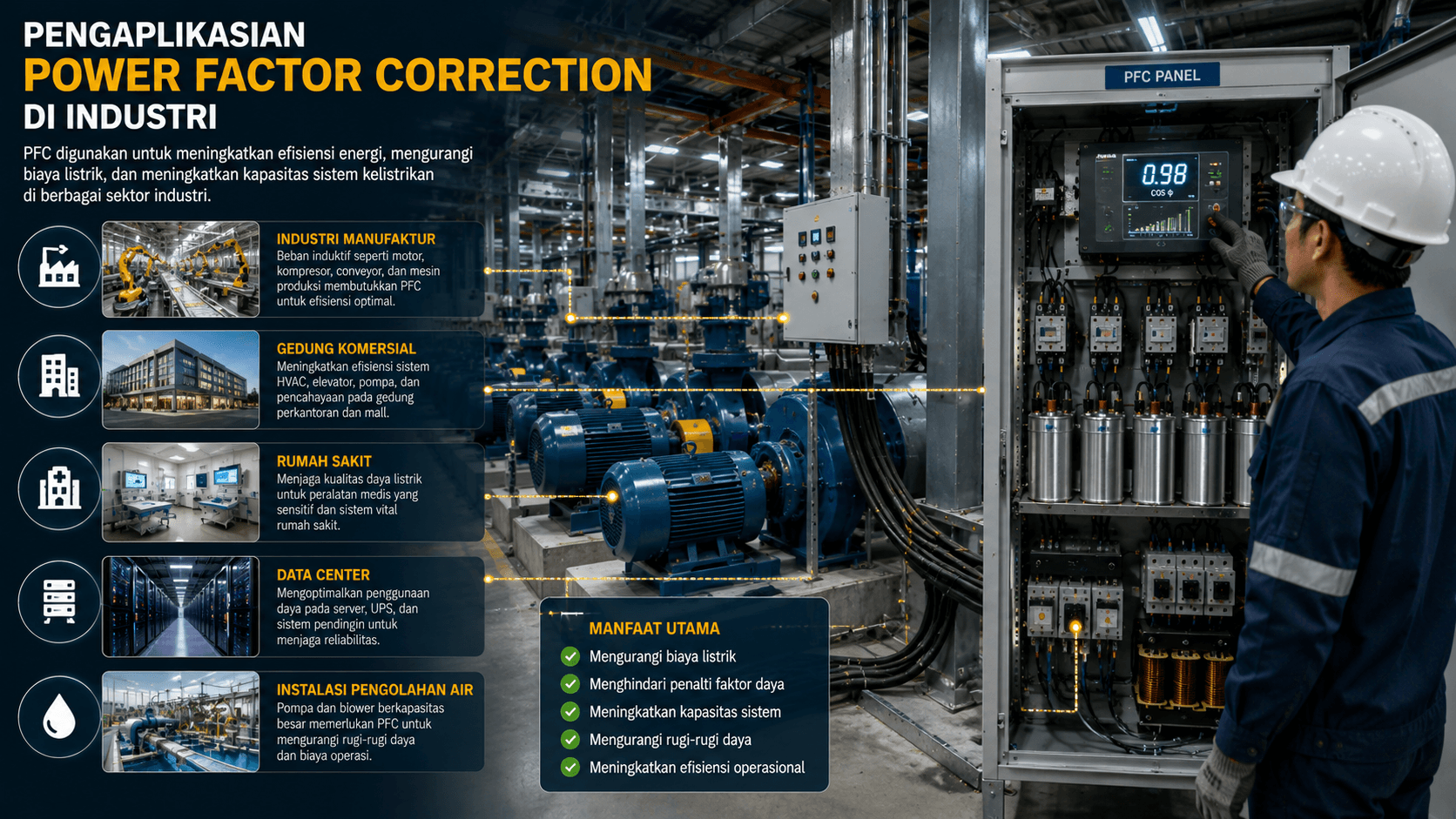 Pengaplikasian Power Factor Correction di Industri