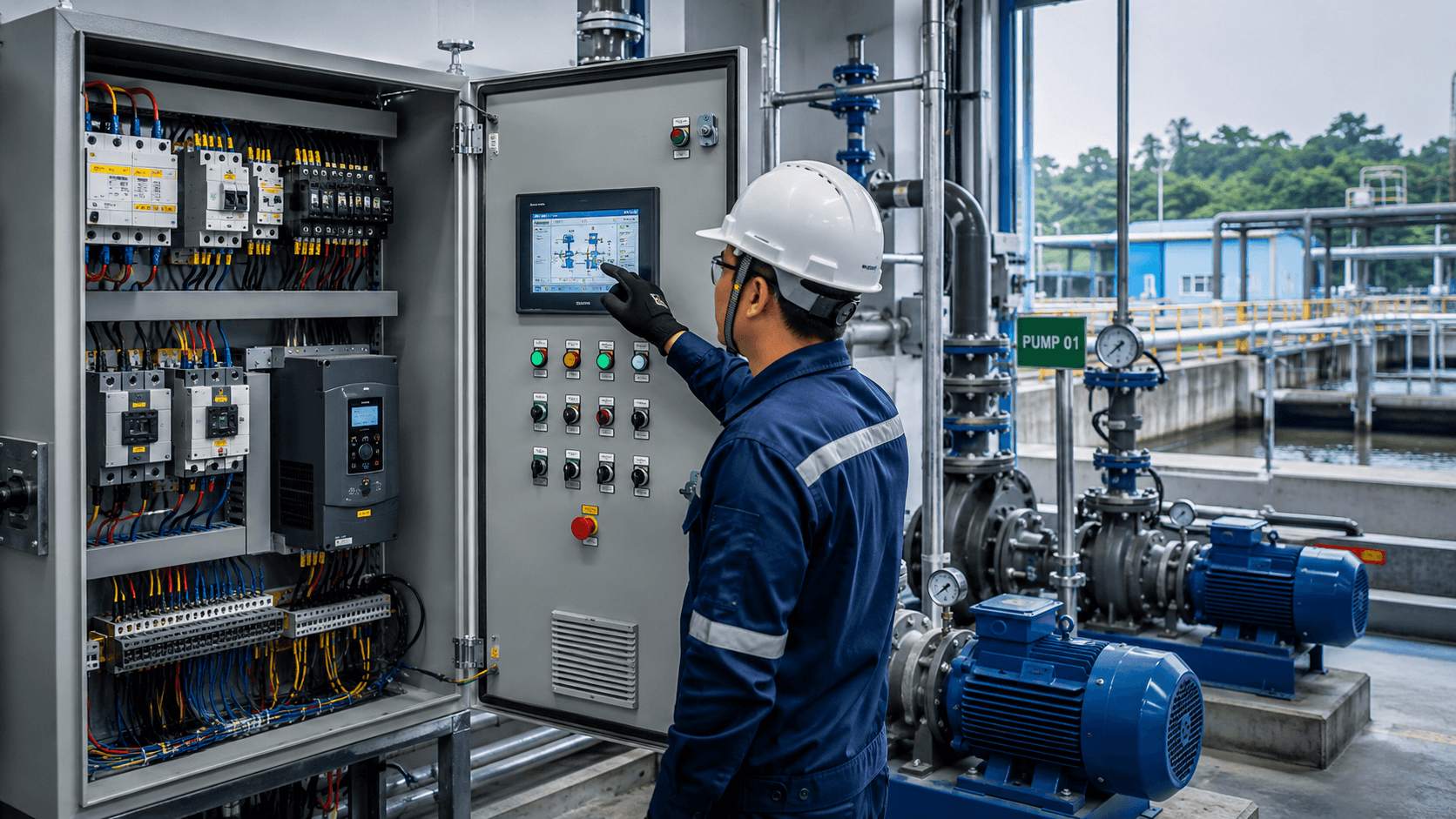Fungsi Panel Kontrol Pompa pada Sistem Industri