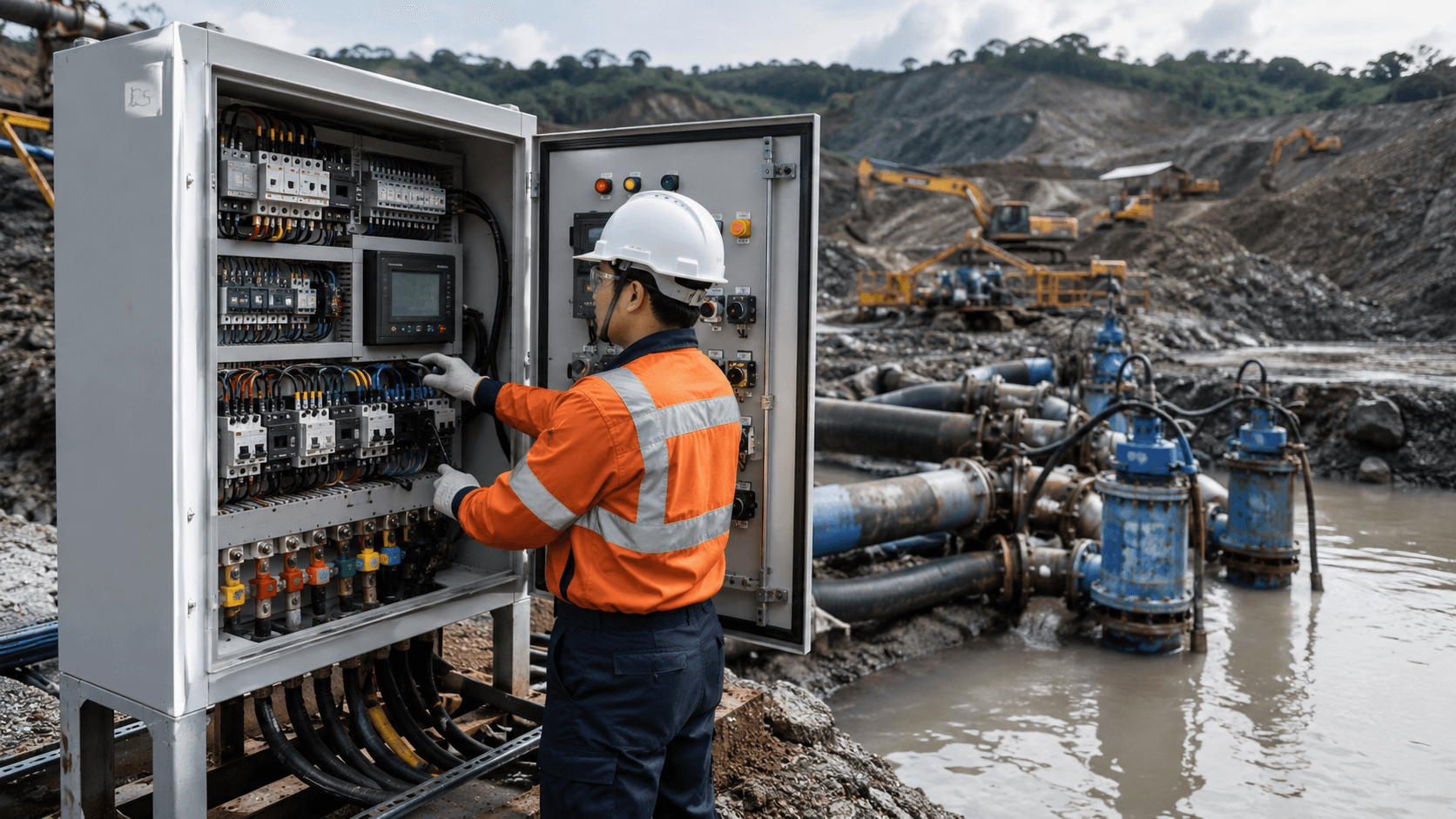 Panel Dewatering: Kontrol Pompa untuk Industri