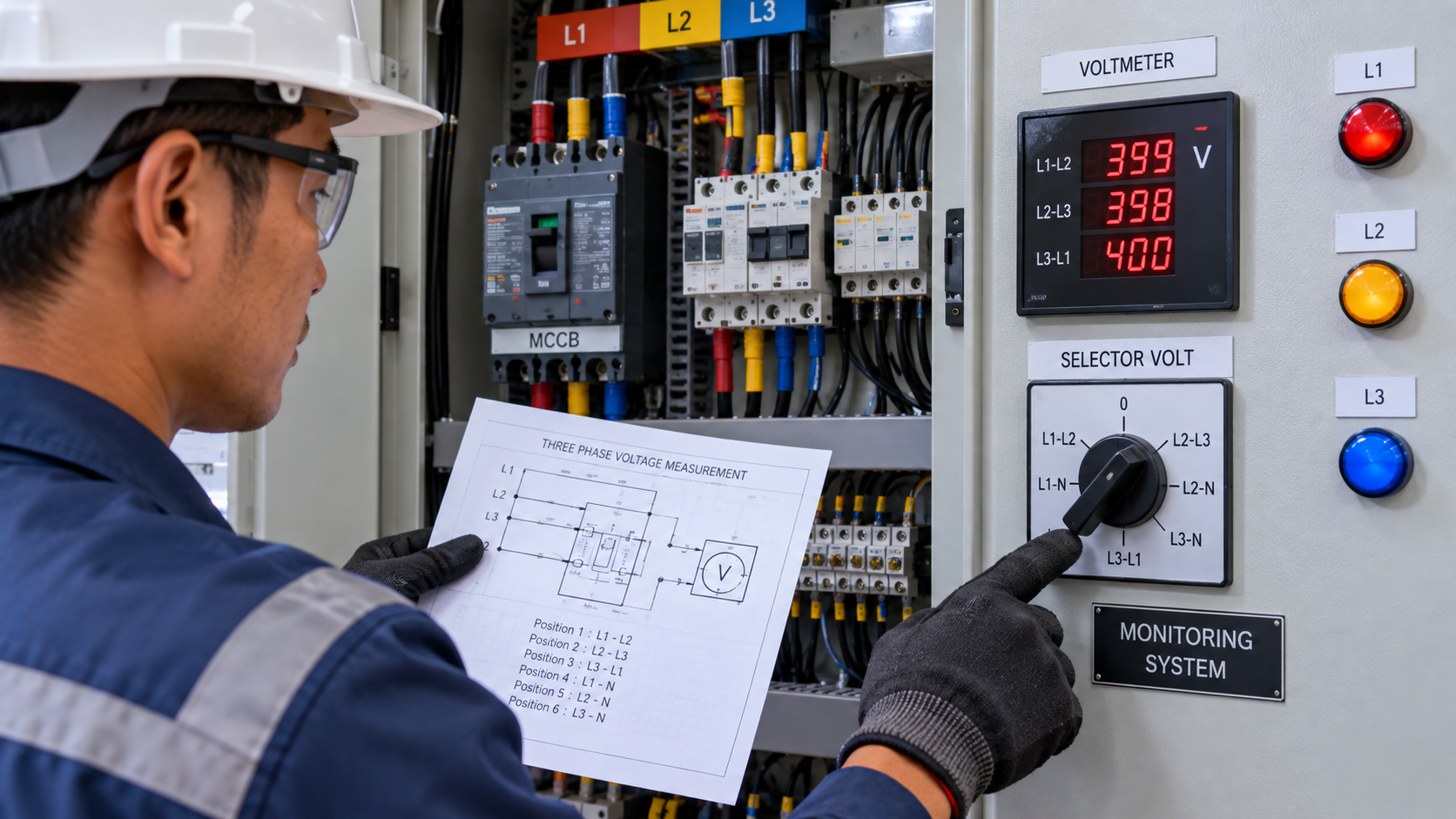 Fungsi Selector Volt pada Panel Listrik