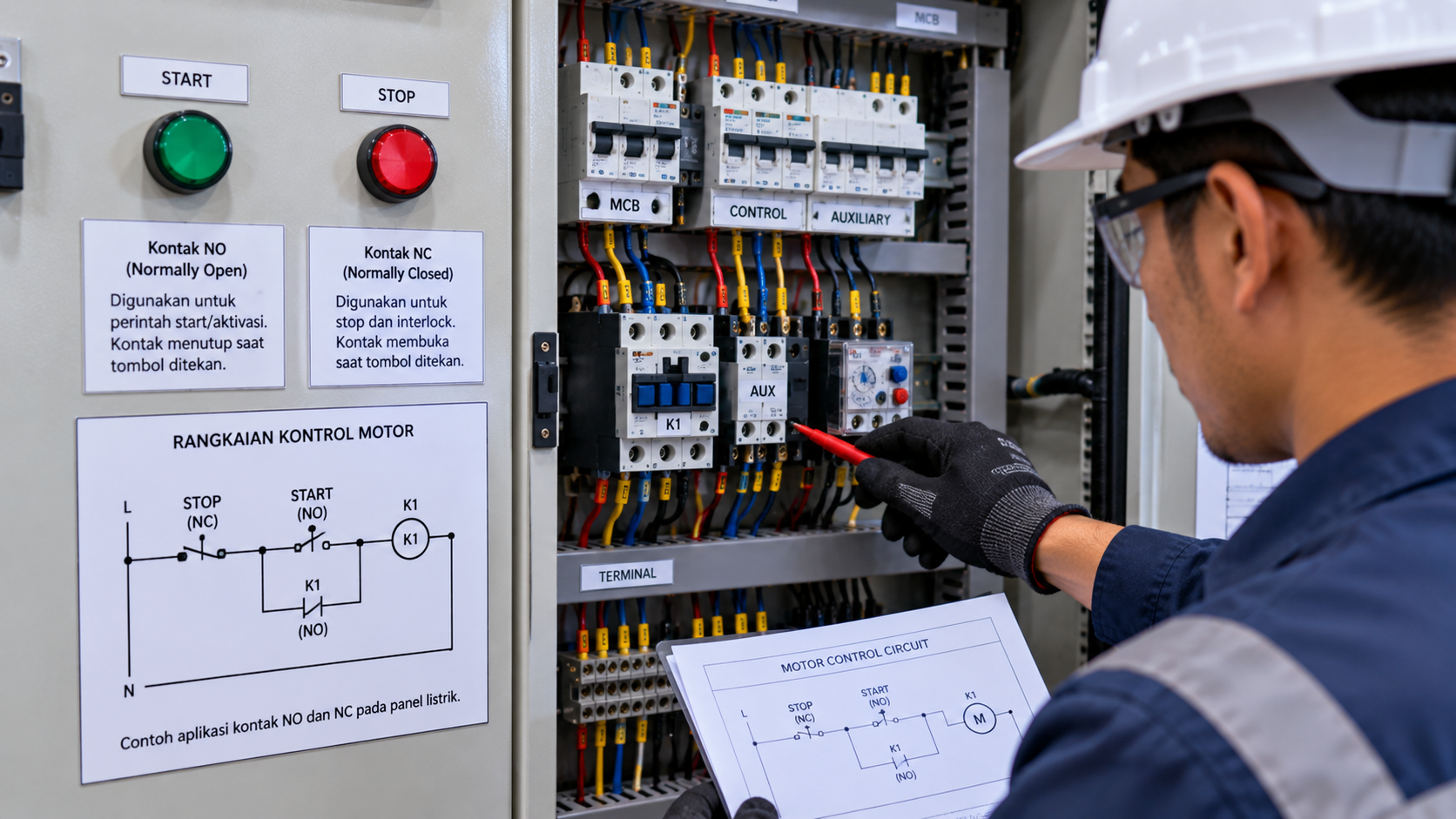 Fungsi Kontak NO dan NC pada Panel Listrik