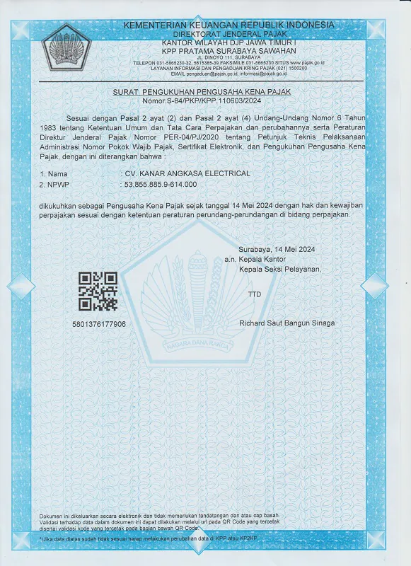 SPPKP (Surat Pengukuhan Pengusaha Kena Pajak)